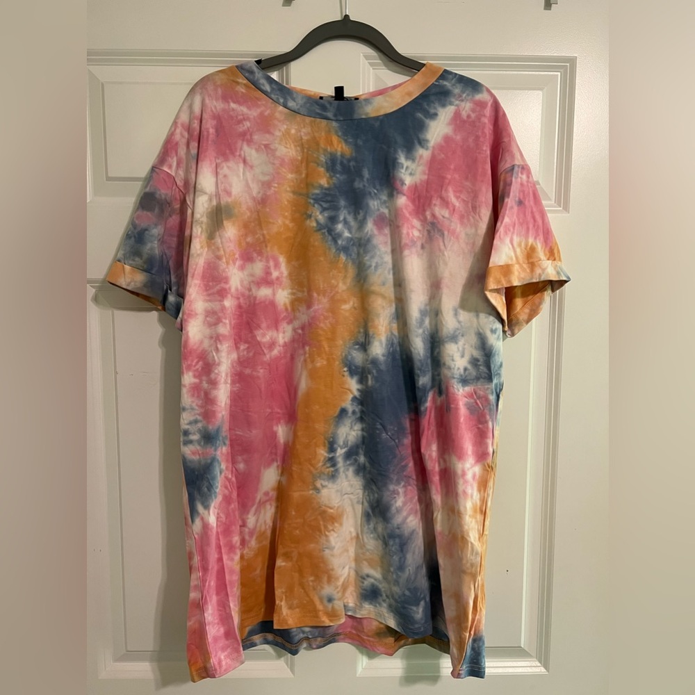 Tie-dye T-shirt dress